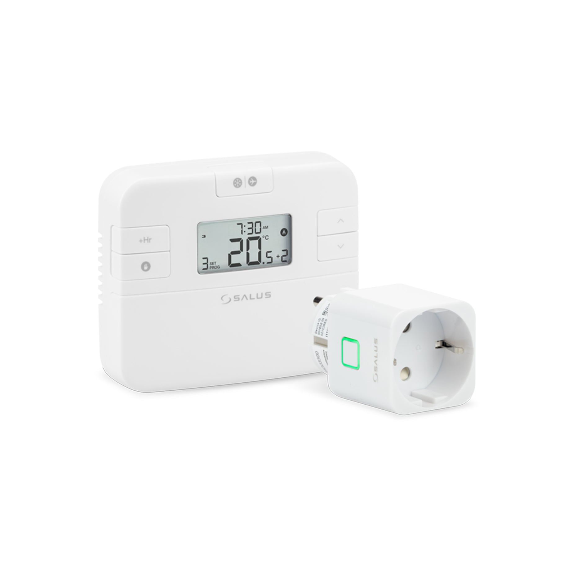 Salus Raumthermostat mit Steckeradapter