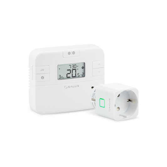 Salus Raumthermostat mit Steckeradapter